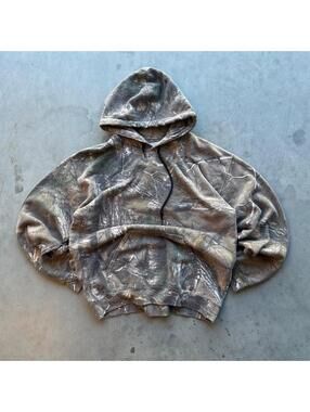 vintage y2k realtree camo boxy hoodie